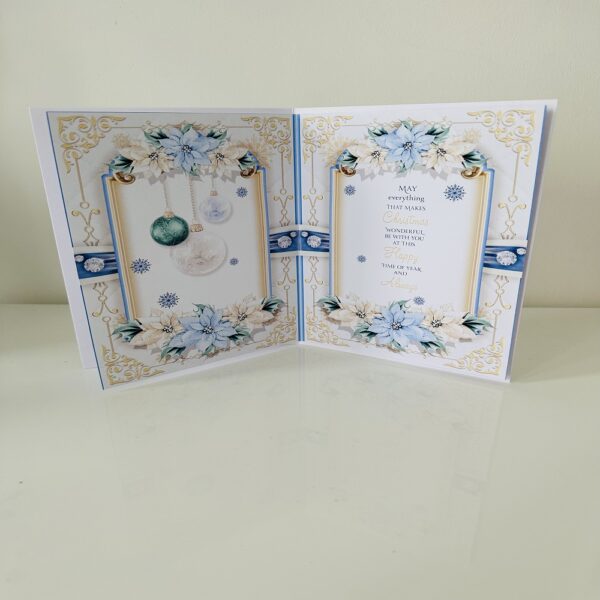 Handmade 3D decoupage Christmas Bauble Christmas Card - product image 3