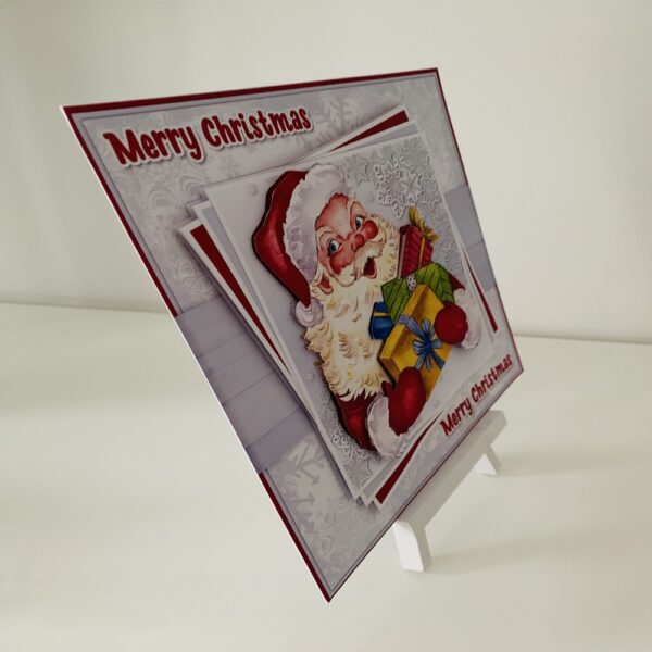 Handmade 3D Decoupage Santa Christmas Card - product image 2