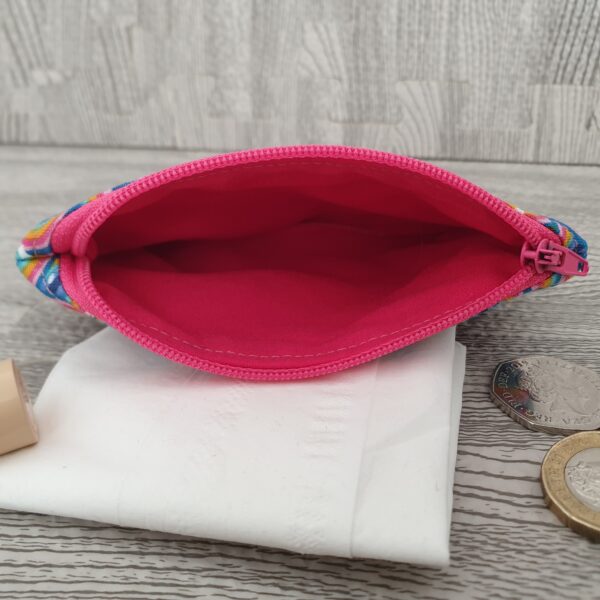Rainbow Fabric Coin Purse – Perfect for Makeup or Coins. 009 - product image 2