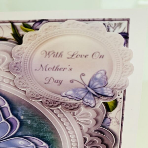 Handmade Mothers Day or Birthday Butterfly 6×6 Greeting Card - product image 2