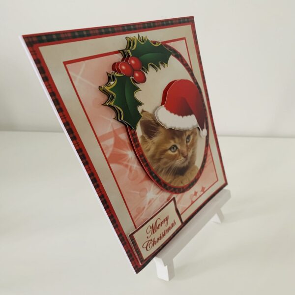 Handmade Christmas Kitten Greeting Card - product image 2