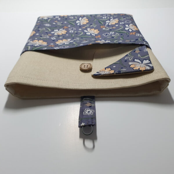 Kindle or Book Sleeve, Medium, Lined and Padded with Front Pocket with Button - product image 4