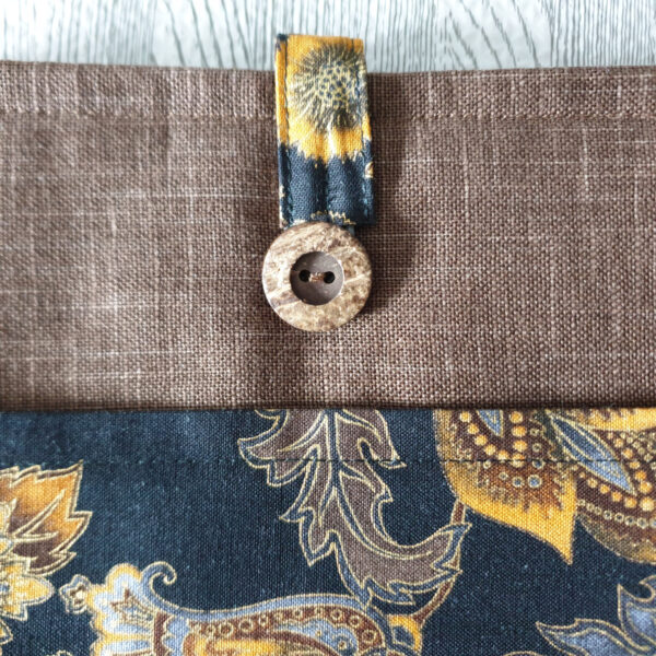 Book or Kindle Sleeve Lined and Padded with Button Fastening - product image 3
