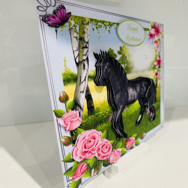 Handmade Mothers Day or Birthday 8×8 Greeting Card | Horse in the Meadow - product image 2