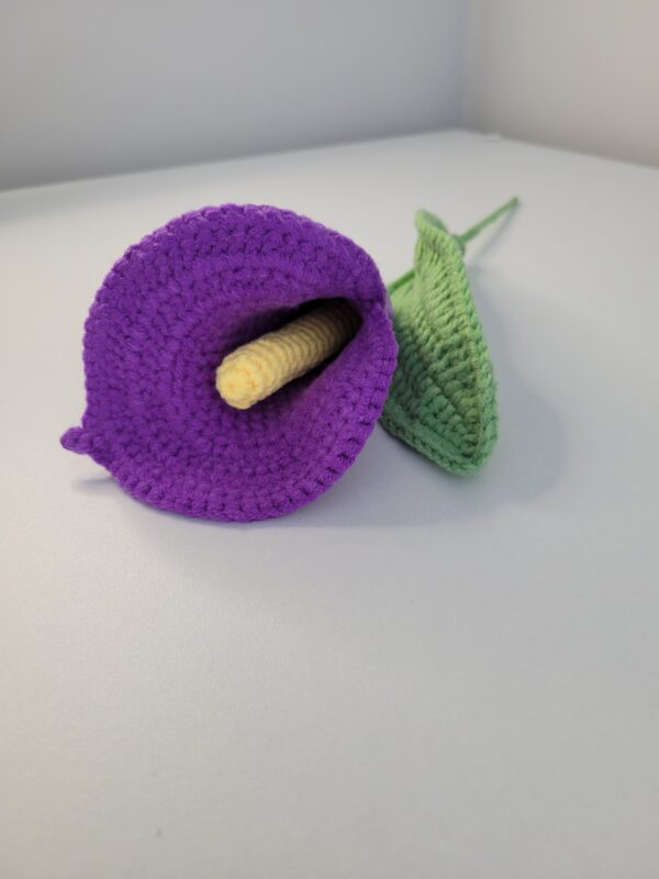 Crochet Peonies & Calla Lilies Bouquet - product image 3