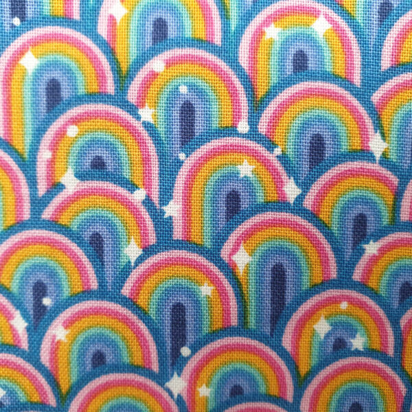 Rainbow Fabric Coin Purse – Perfect for Makeup or Coins. 009 - product image 4