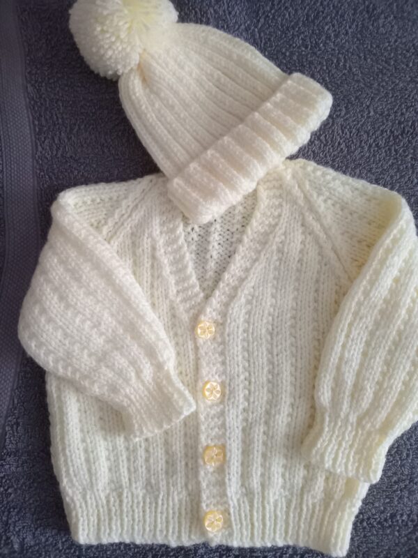 Baby Cardigan & Hat Set - main product image