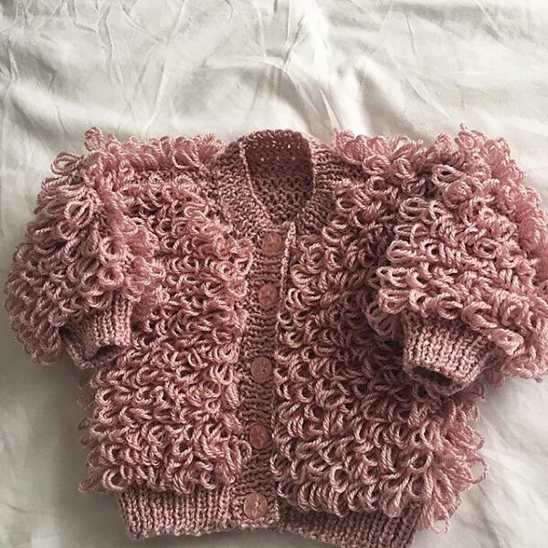 Loopy cardigan and hat set - product image 5