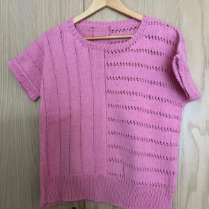 Ladies hand knitted cotton top chest 38” new