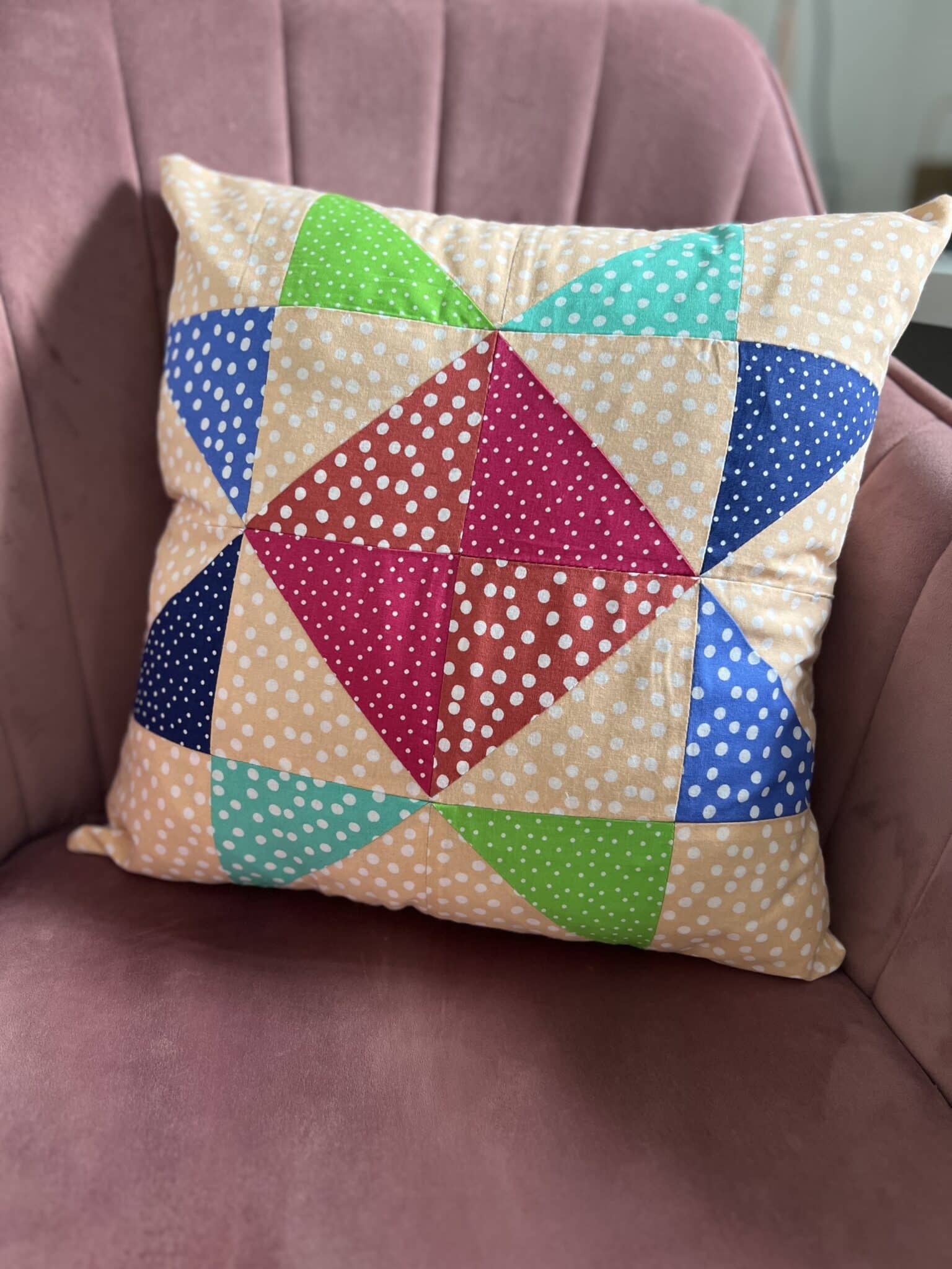 Polka dot cushion - main product image