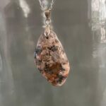 Marbled Granite Pendant with Sterling Silver fittings and Necklace