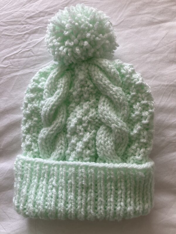 Aran cardigan and hat set 0-3 months - product image 3