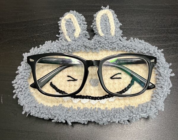Crochet labubu inspired eyeglasses holder - product image 2