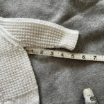 White Hand Knitted cardigan chest 16”