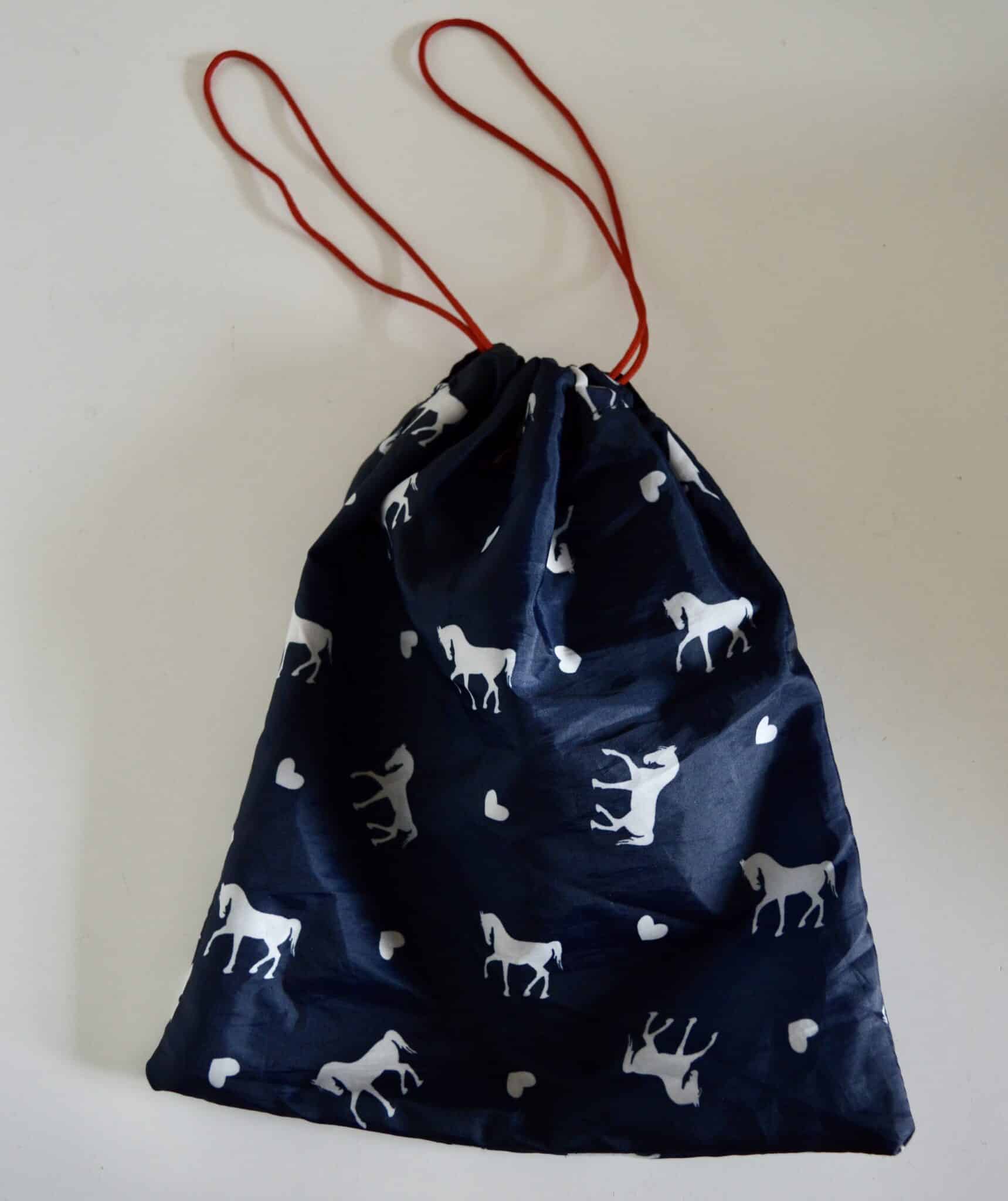 Horse or Pony design drawstring wash bag - main product image
