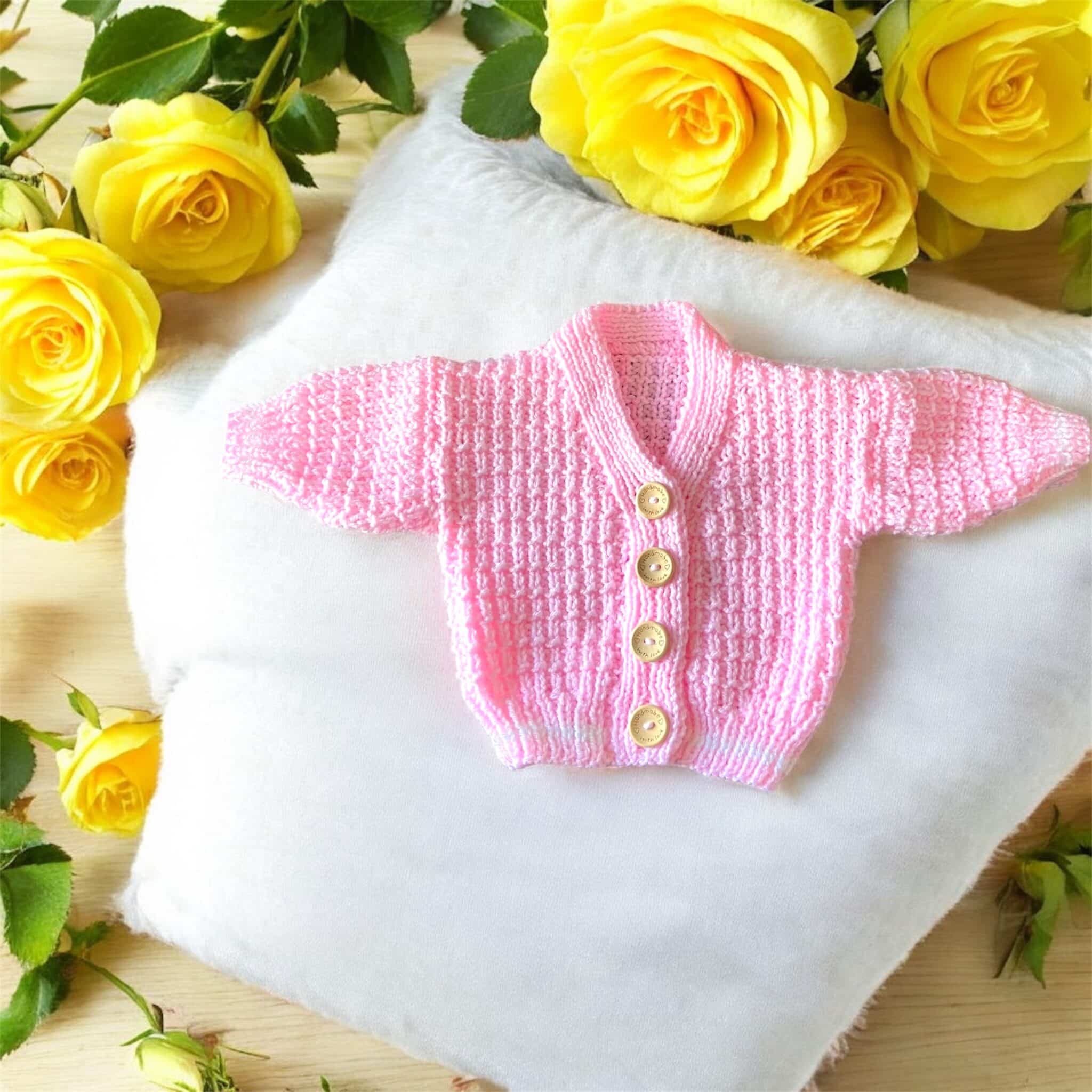 Aran cardigan & hat set 0-6 months - main product image