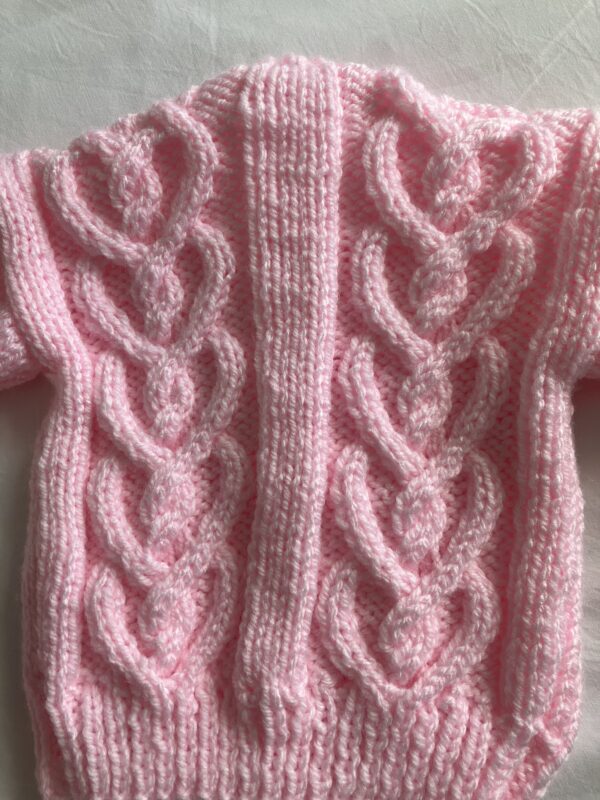 Baby pink Aran set 0-3 months - product image 2