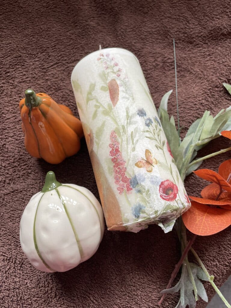 Decorated Pillar Candle