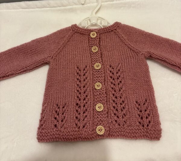Hand knitted Baby Cardigan 0-3 months - main product image