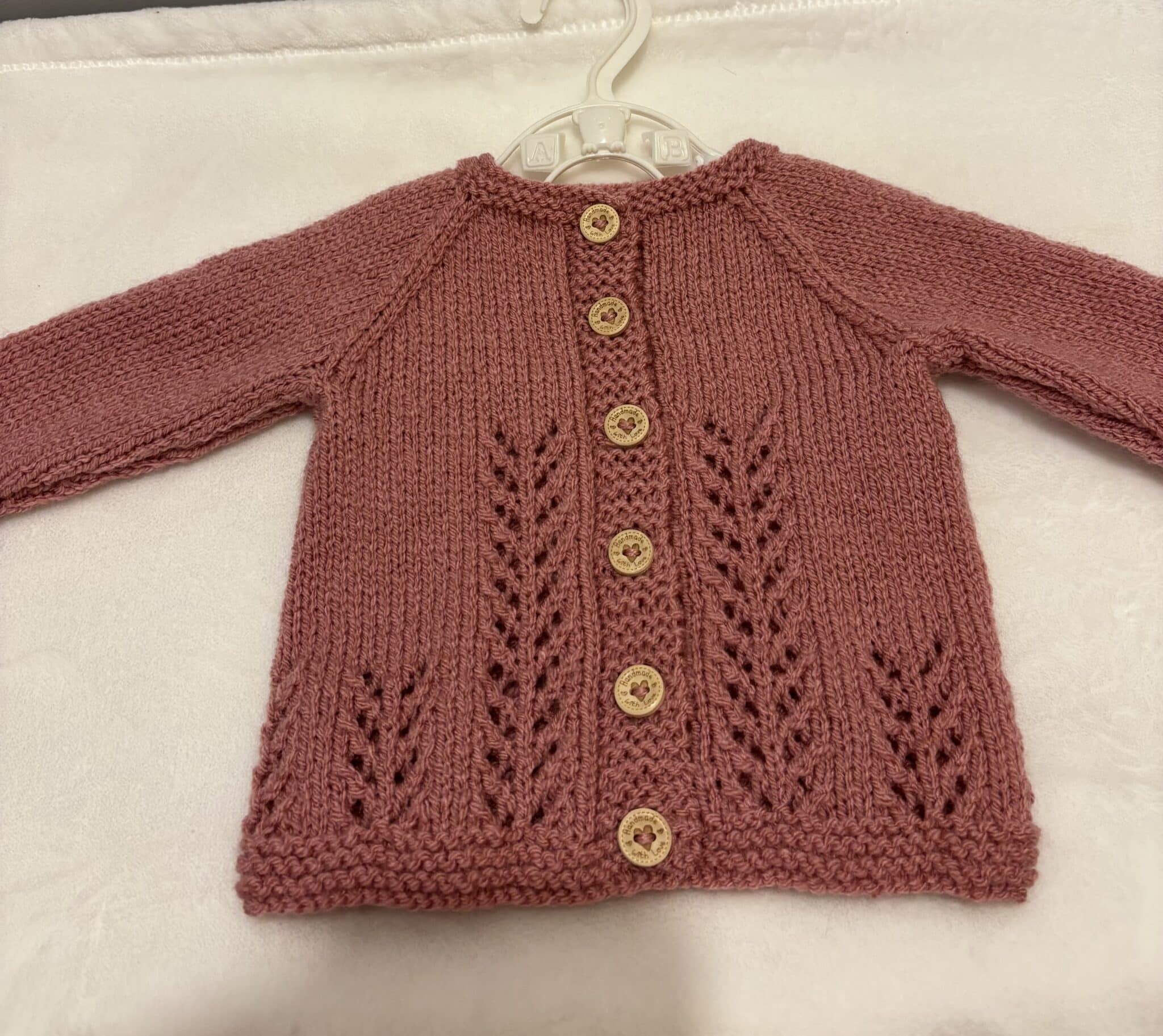Hand knitted Baby Cardigan 0-3 months - main product image