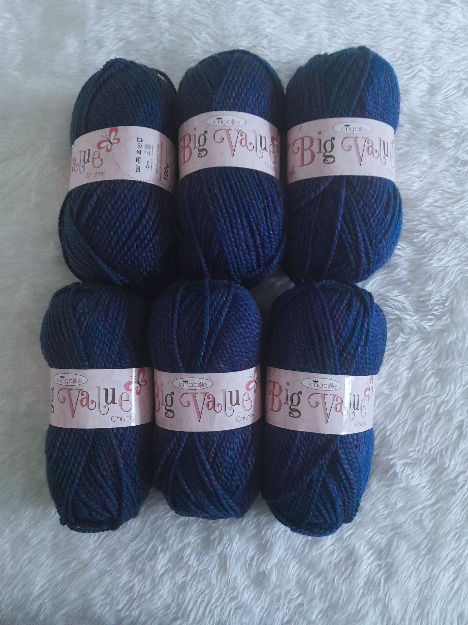 CLEARANCE! 600gms King Cole Big Value Chunky~Bluegrass - main product image