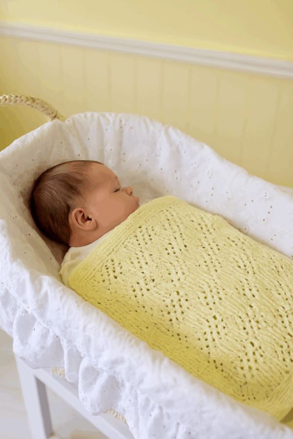 Hand-Knitted Chenille Baby Blanket - main product image