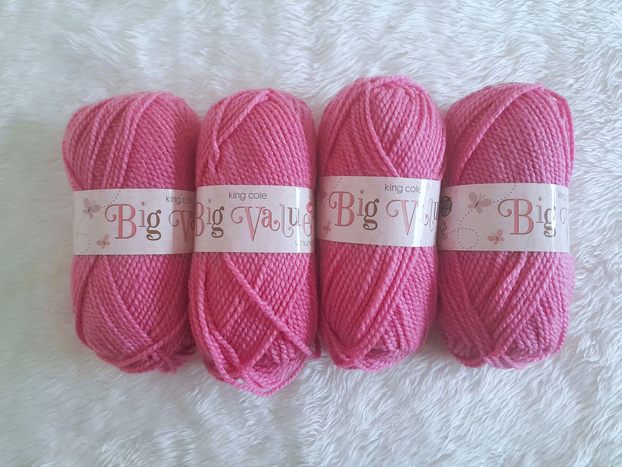 CLEARANCE! 400gms King Cole Big Value Chunky~Rose - main product image