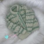 Hand knitted Unisex Baby cardigan, Hat and Booties