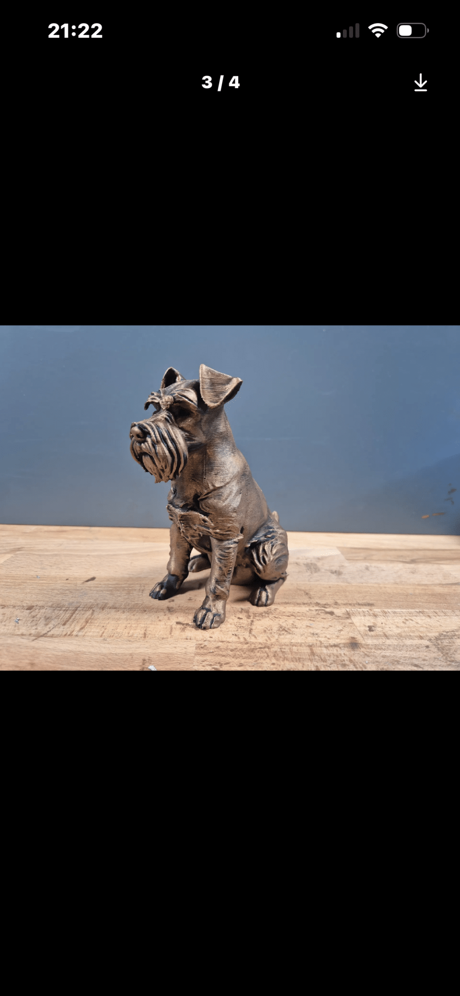 3d printed Schnauzer dog - main product image