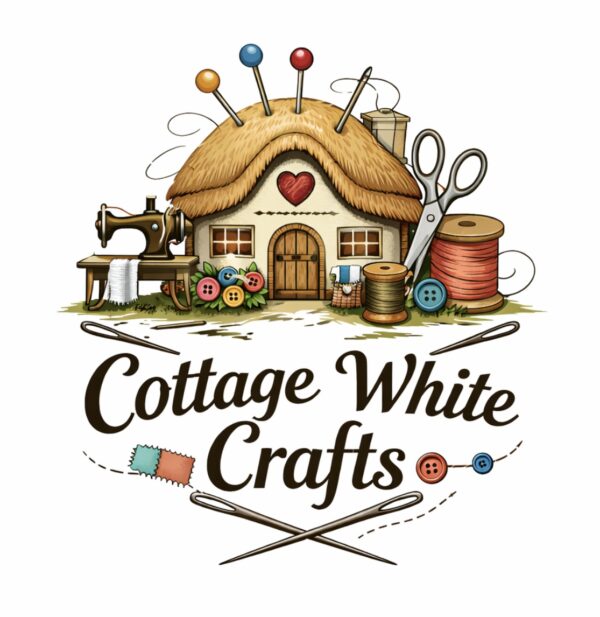 Cottage White Crafts shop logo