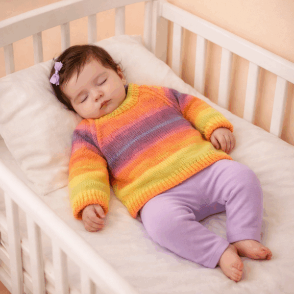 Hand-Knitted Sunset Jumper~6-12 months - main product image