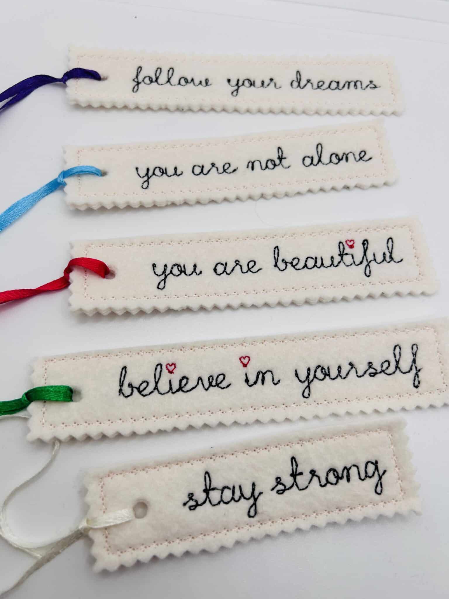 Positive Affirmation Felt Gift Tags – Perfect For That Special Gift - main product image