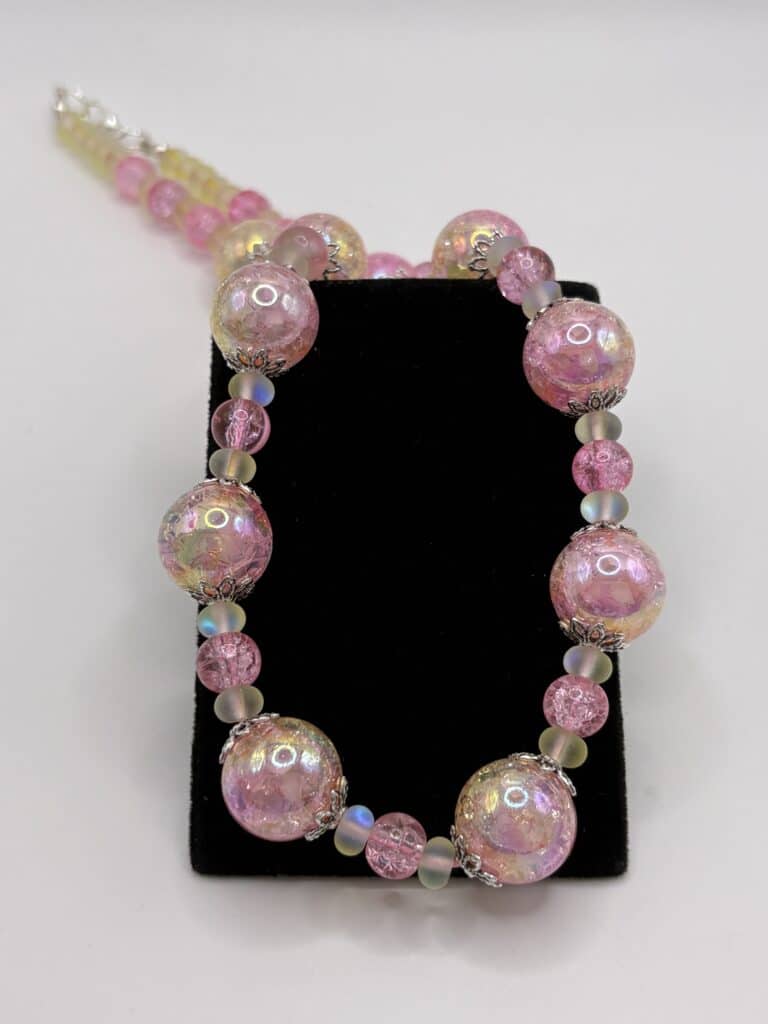 Pink & Yellow Chunky Necklace