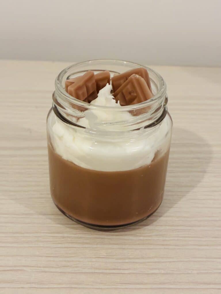 Handcrafted Chocolate Mousse Dessert Candle