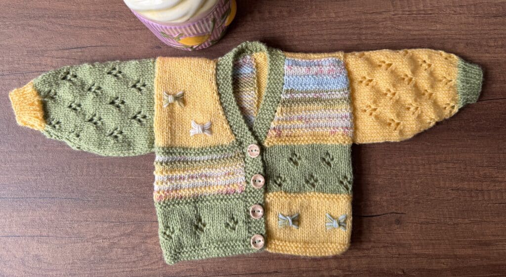 Hand knitted Baby cardigan