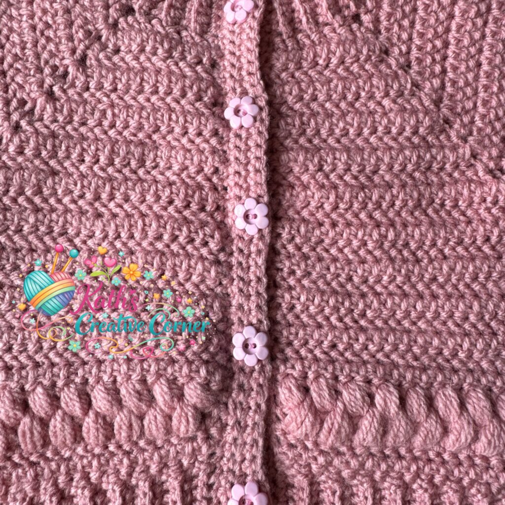 Hand Crocheted Ayla Baby cardigan