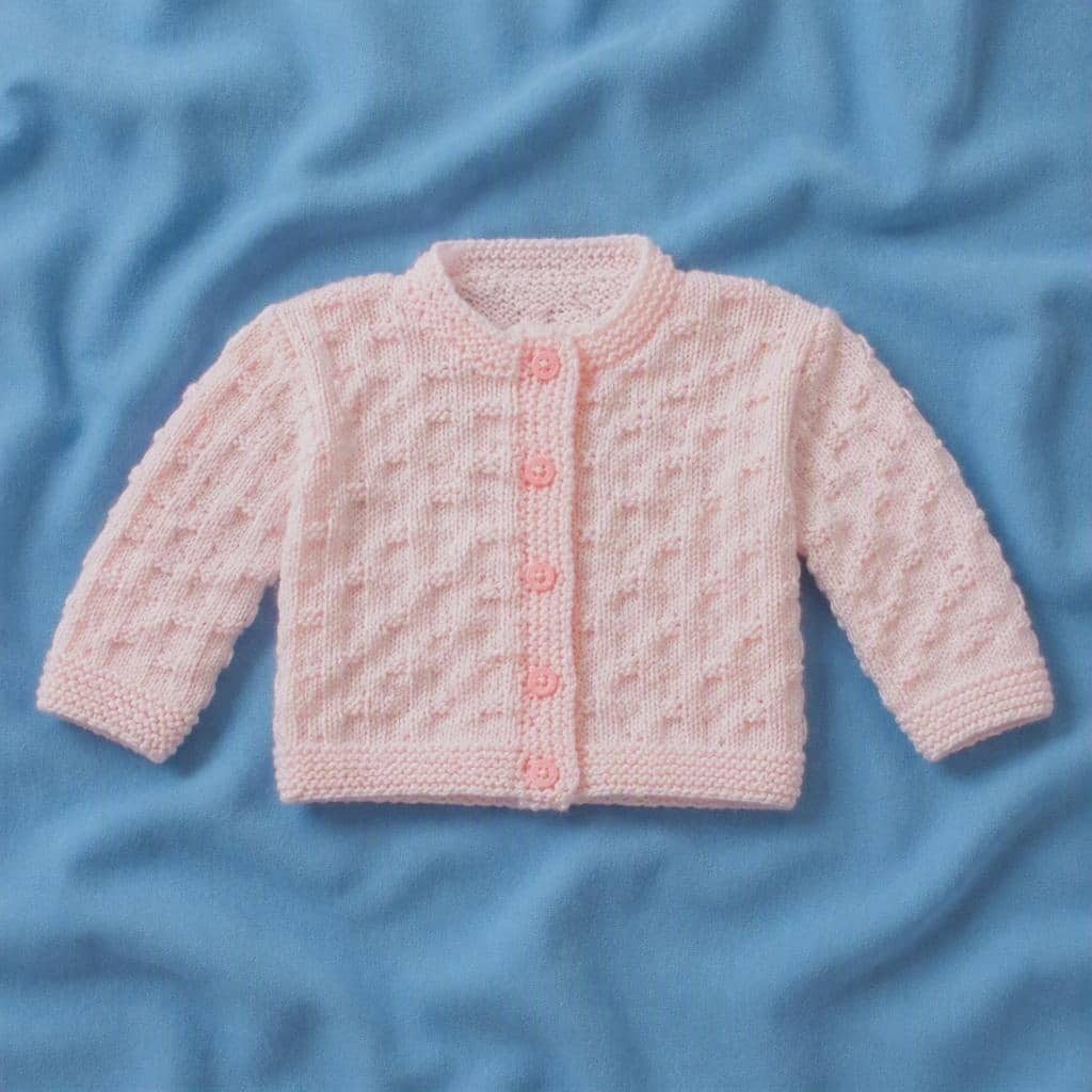 Kathryn Knitting Pattern~Cardigan and Blanket~DK~0-3 months