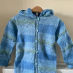 Hand Knitted Hoody Cardigan – Size 26″ (4 – 5 Years)