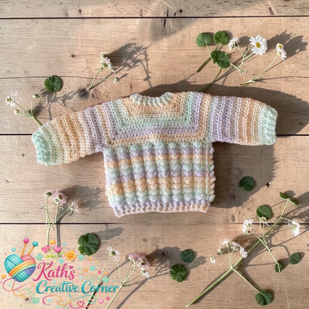Hand Crocheted Baby cardigan