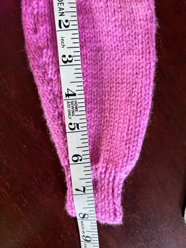 Hand Knitted Flamingo Cardigan – Chest 20″ (9-12 months approx)