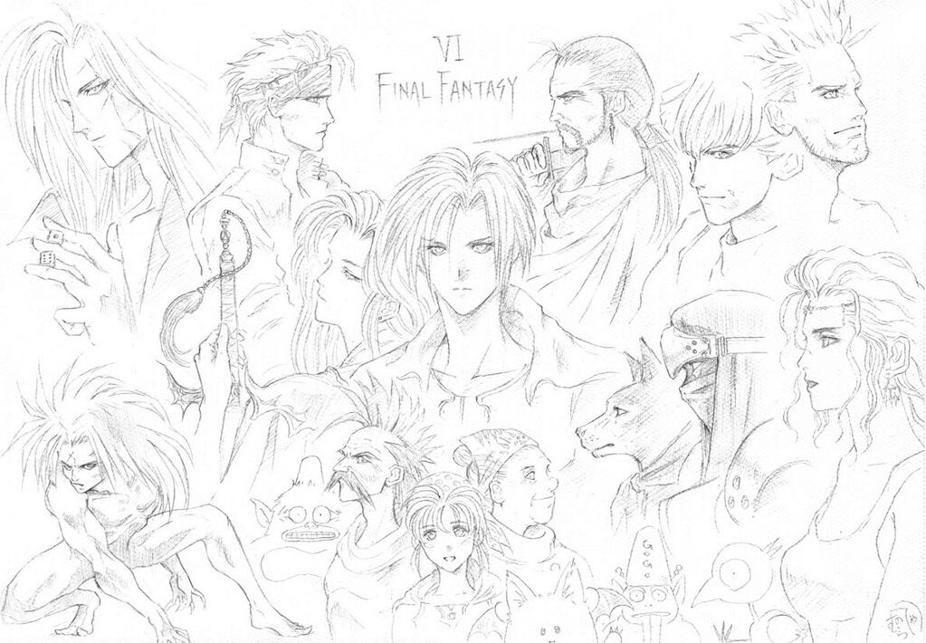 Ffv Vi開発当時の野村哲也氏による落書きイラストが発掘される Time To Live Forever