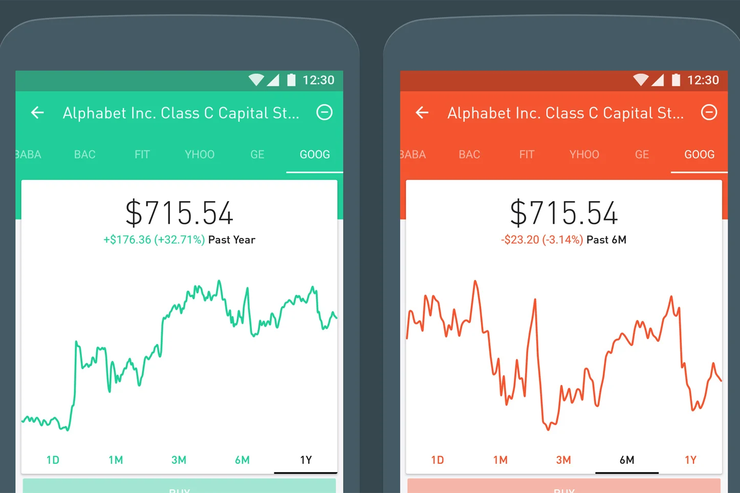 Google Design  Robinhood: Investing in Material