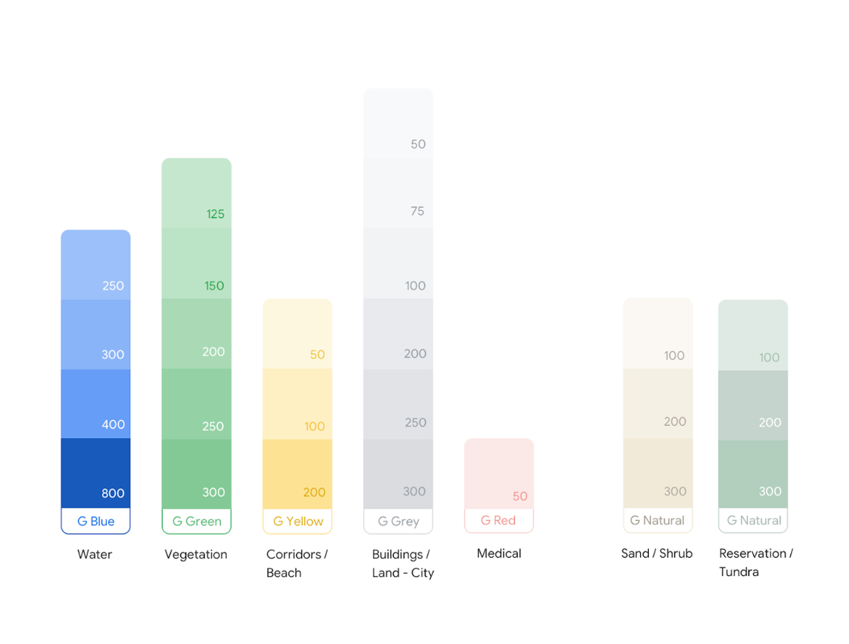 Que signifient toutes les couleurs sur Google Maps ? ️ lizengo.fr