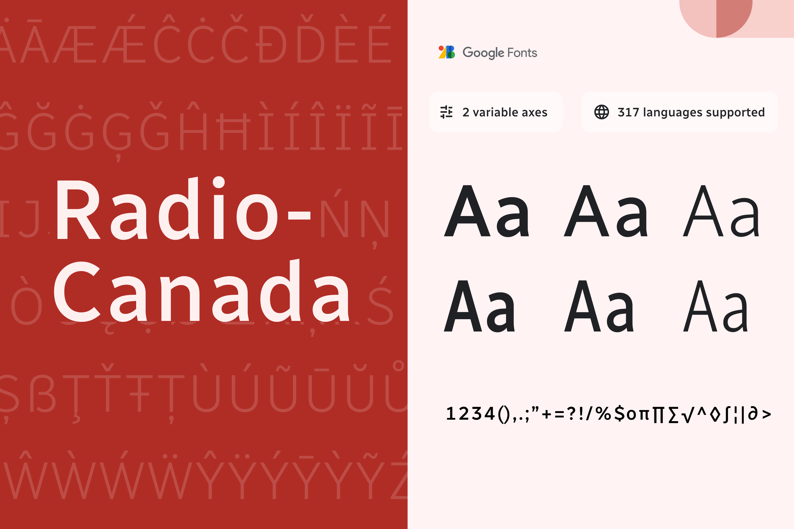 Google Fonts Blog: You can now use Radio-Canada's brand typeface: The  award-winning variable font comes to Google Fonts