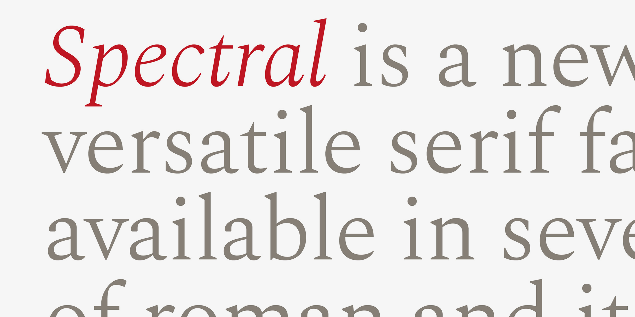 Spectral: A New Screen-First Typeface - Library - Google Design