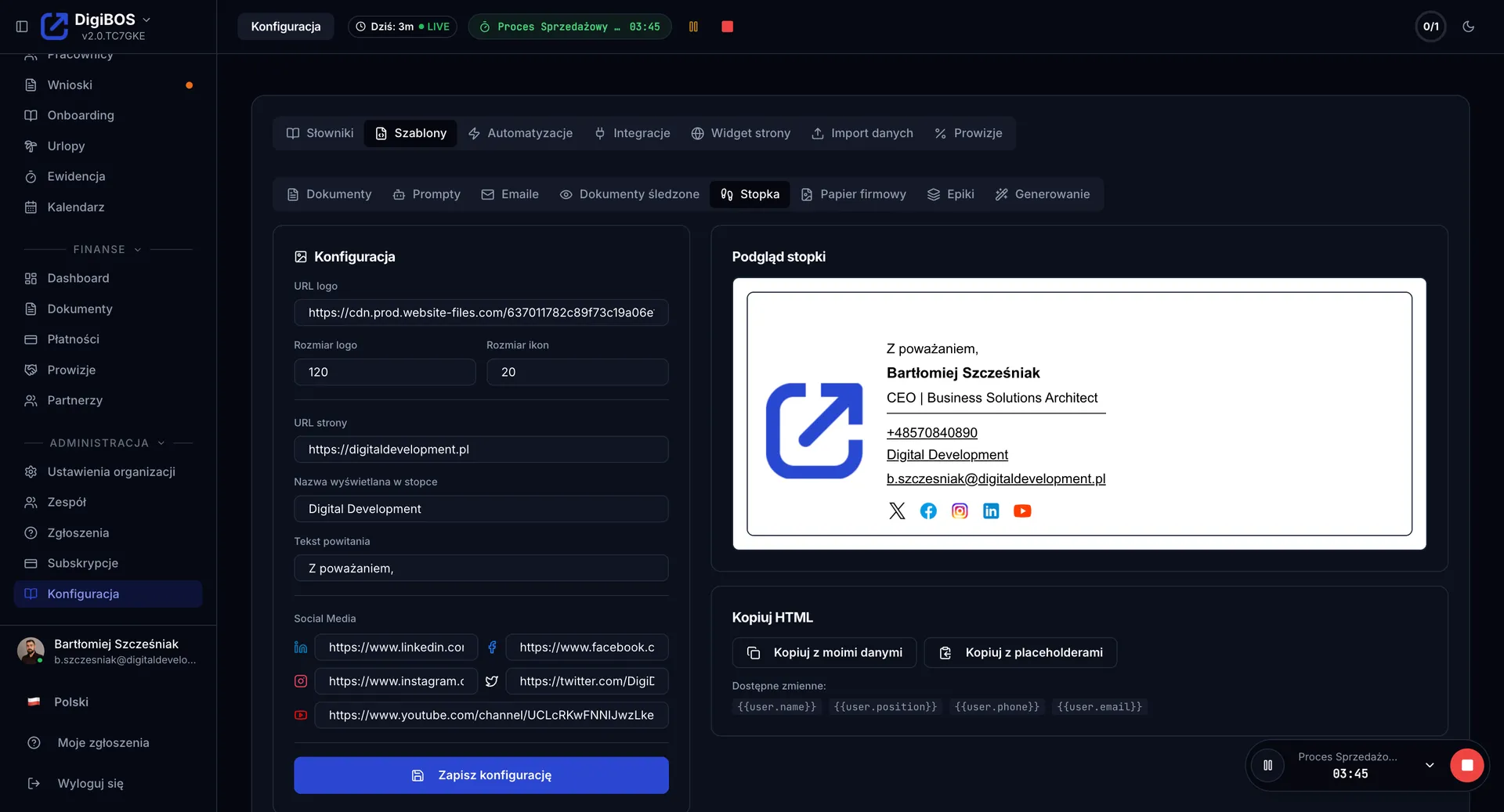 Flexible admin panels and SaaS systems