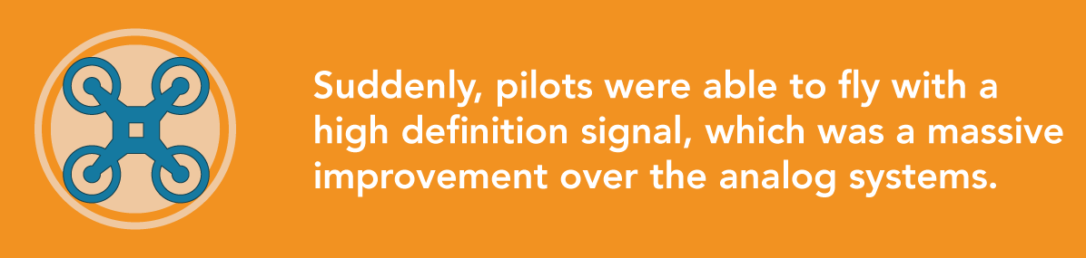 Suddenly, pilots were able to fly with an HD signal