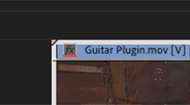 Icon showing master clip has been edited