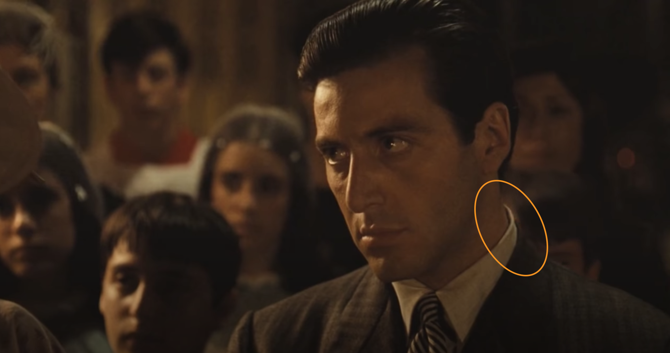 Backlighting of the subject in The Godfather