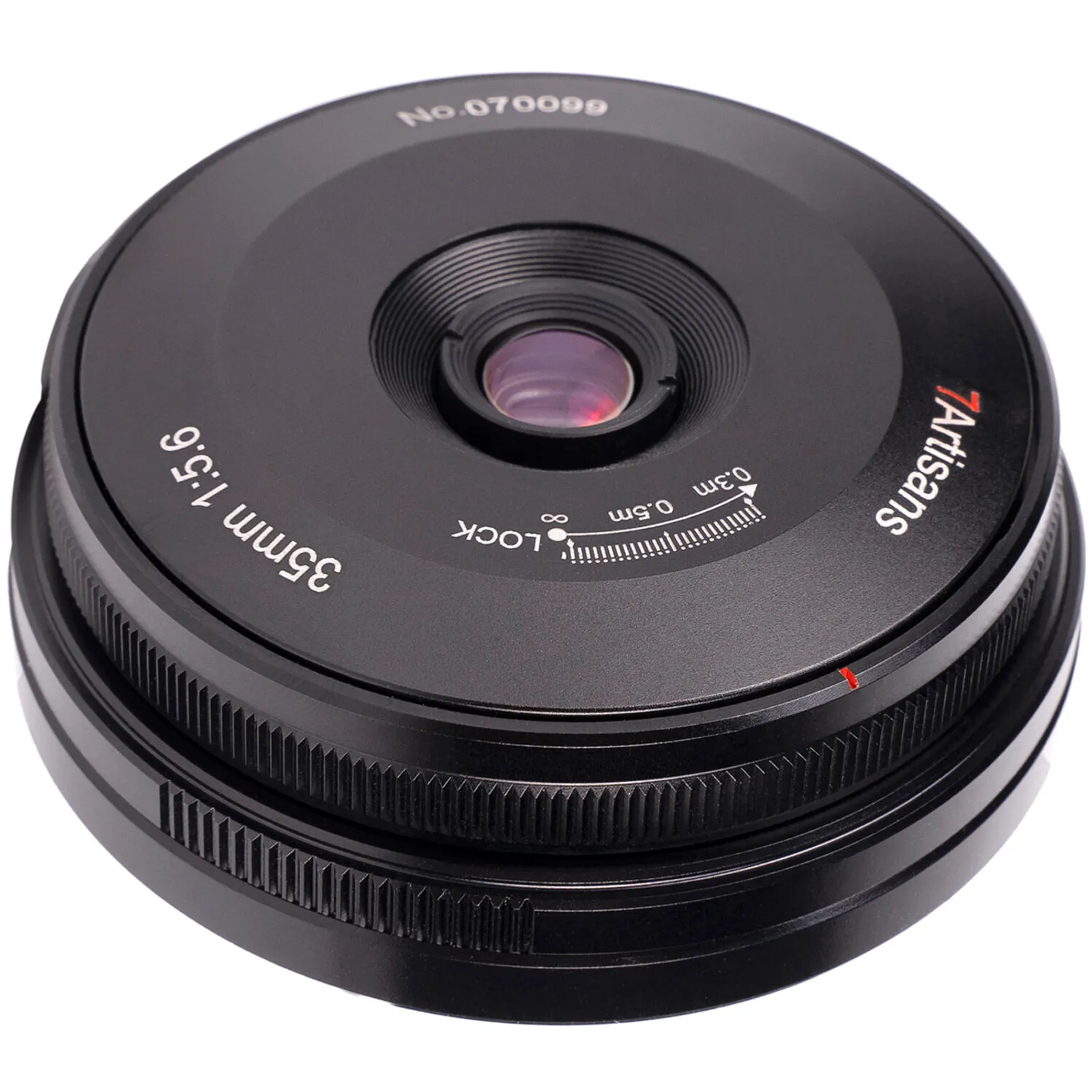 35mm f/5.6 Pancake Lens for Leica L by 7artisans Photoelectric (Black)